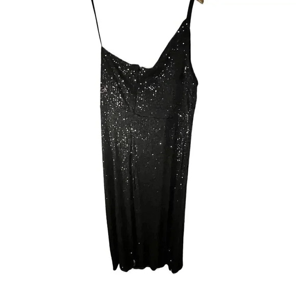 Night Way Black Sequin Sleeveless Party Dress - Picture 6 of 8